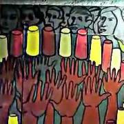 Ariosto Otero Mural en el metro Revolución